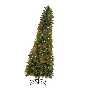 Albero di Natale Artificiale Preilluminato da 2,1 m con 240 Luci LED Colorate, 11 Modalità, Decorazione Festiva Completa in PVC - Product Image 1