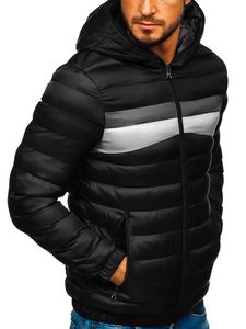 เสื้อแจ็คเก็ตฤดูหนาวคุณภาพสูงสำหรับผู้ชาย สไตล์สตรีทแวร์ ดีไซน์ OEM สำหรับใส่ลำลอง ราคาประหยัด รับสกรีนโลโก้ด้านหน้า เสื้อพัฟเฟอร์ผู้ชายสำหรับขาย - Product Image 3