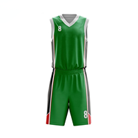 Uniforme de basket-ball sans manches 100 % polyester, best-seller, plusieurs poches, noms d'équipe, logo, impression par transfert thermique