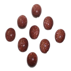 Sparkling Goldstone Oval Shape Glatter Cabochon Für Schmuck herstellung Alle Größen Erstellen Sie DIY Edelstein Schmuck ringe Orange Sandstein - Product Image 2