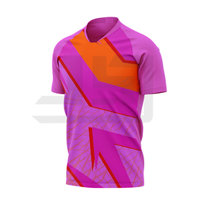 Camiseta de Fútbol Personalizada con Impresión por Transferencia de Calor, 100% Poliéster, Duradera, Transpirable, Absorbe la Humedad, Ropa Deportiva Unisex para Clubes - Product Image 4