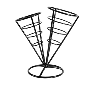 Metal Household Ice Cream Holder Black Shelf for Food <b>Contact</b> Cone Display Rack for Decorative Items Sale - Product Image 3