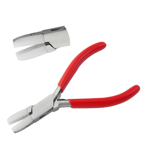 Alicates de punta plana con mandíbulas de nailon, manijas de PVC de resorte de 125mm, herramienta de envoltura de alambre para hacer joyas de pesca - Product Image 1