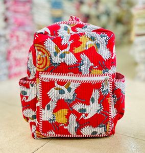 Sac fourre-tout matelassé en coton à imprimé floral, souple, avec fermeture éclair, sac à bandoulière grande capacité pour les voyages et l'usage quotidien - Product Image 2