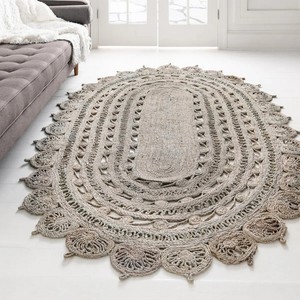 High Quality Soft Modern Hemp Braided Rug Elegant Design Reversible Dining Bathroom Factory Direct Sale Australia Halloween - Product Image 6