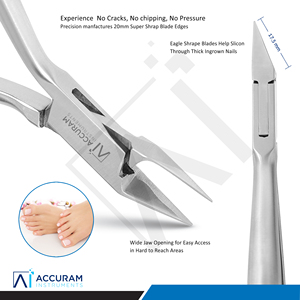 Stainless Steel Cuticle Nipper Professional Nail Cutter Polish Satin Finish Manicure Pedicure Nail Care Tool - Product Image 4