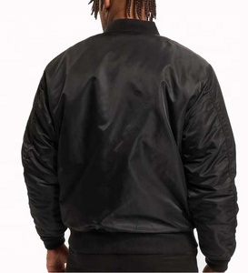 Blouson de vol en nylon décontracté à la mode avec logo personnalisé OEM blousons d'aviateur imperméables à poches latérales pour hommes - Product Image 2