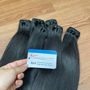 Producto más vendido Cabello sin procesar Paquetes de cabello crudo de doble estiramiento recto natural - Product Image 5