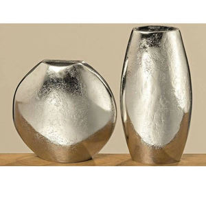 Florero de aluminio para eventos de temática étnica, diseño festivo para el hogar y estilo de decoración para ofrendas florales en templos - Product Image 1