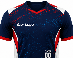Ensemble de maillots de football d'été personnalisés sublimés 100% polyester unisexe, uniforme de football respirant à séchage rapide, coupe athlétique courte - Product Image 3