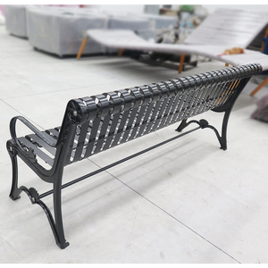 <span class=keywords><strong>Banc</strong></span> <span class=keywords><strong>de</strong></span> patio moderne en acier et métal résistant aux intempéries Offre Spéciale - Product Image 6