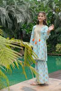 Wholesale Price Designer Summer Lawn Formal Stitched Breathable Customizable <b>Kids</b> Salwar Kameez Daily Wear Casual Dresses - Product Image 2