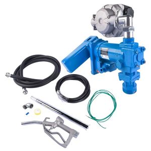 Pompa di Trasferimento Carburante Portatile 12V 20GPM con Cavo da 6m, Autoadescante a Turbina per Benzina e Diesel, Colore Blu, Potenza 1kW, 1 Anno di Garanzia - Product Image 3