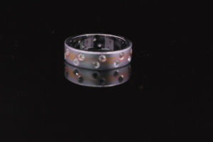 Bague de luxe en argent avec moissanite sertie griffe, pour fiançailles, mariage, anniversaire, style Street King - Product Image 1