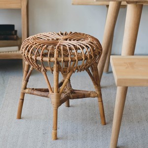 Dark brown rattan <b>stool</b> chair premium natural material <b>ottoman</b> poufs handcrafted pouf <b>stools</b> - Product Image 5