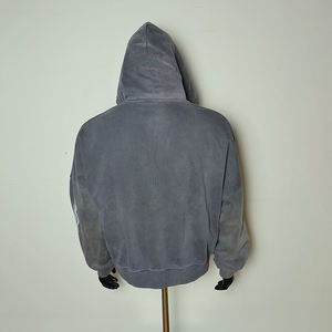 Premium Quality Oversized <b>Zip</b> Up Sun Fade Hoodie For Women High Quality Breathable Windbreaker Hoodie With Cheap Price Low MOQ - Product Image 2