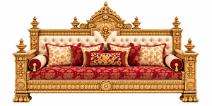 Ensemble de canapés de salon de style couronne dorée haut de gamme, mobilier de salon exclusif de style néoclassique, ensemble de canapés de style victorien USA - Product Image 4