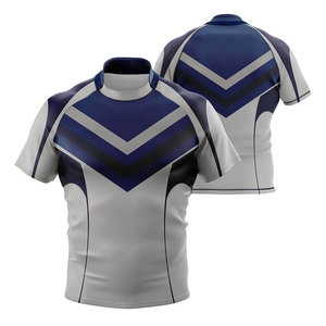 Última Llegada, Jersey de Rugby Estampado, Transpirable, de Poliéster y Algodón, Colores Personalizados, Nombres de Equipos, Impresión Digital, Ropa Deportiva - Product Image 1