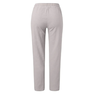 <b>Women's</b> Printed Breathable Canvas 100% Cotton Drawstring Regular Fit Casual <b>Straight</b> <b>Leg</b> Sweat Pants <b>Joggers</b> Hot Selling - Product Image 1