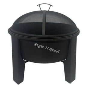 Brasero de Hierro Negro de Última Tendencia, Duradero, Independiente, para Leña/Carbón, Calefacción Exterior para Patio y Jardín - Product Image 2