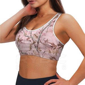 Soutien-gorge de sport pour femme en matériau écologique de qualité supérieure, sublimation, haute élasticité, structure dorsale élégante, vêtements de yoga chauds - Product Image 3