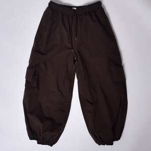 Uniesx-Pantalones de nieve de carga holgados personalizados, ropa de esquí de gran tamaño, impermeables y transpirables, pantalones de snowboard a prueba de viento con estampado de características - Product Image 1