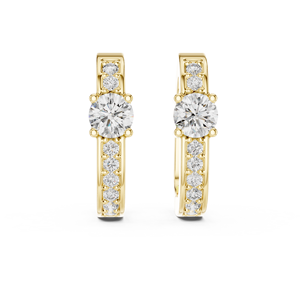 Dazzling Designs 18K Mossanite Diamond Stud <b>Earrings</b> Simple Style 925 Sterling <b>Silver</b> <b>Earrings</b> Jewelry Unisex - Product Image 6