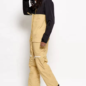 Combinaison de ski unisexe personnalisée par le fabricant, 100% polyester, coupe-vent, imperméable, ensemble de snowboard d'hiver, taille plus, vêtements d'extérieur - Product Image 1