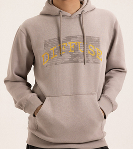 Sweat-shirt à capuche pour homme avec logo personnalisé OEM, mélange de coton, imprimé, pull-over d'hiver, qualité supérieure, respirant - Product Image 1
