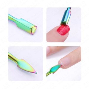High Quality Stainless Steel Double End Cuticle Remover Pusher Professional Nail <b>Cleaning</b> <b>Tool</b> for Manicure Pedicure Home Use - Product Image 5