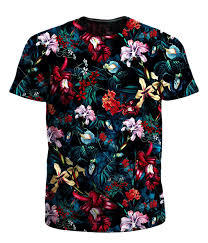Camiseta de Verano para Hombre, Estampada, Cómoda, de Manga Corta, Estilo Tropical, Calidad de Exportación, Diseño Floral a Rayas - Product Image 2