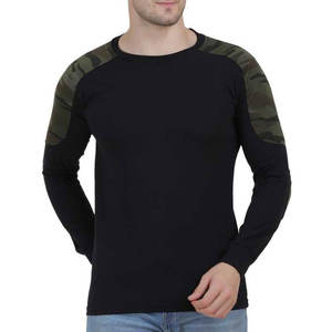T-shirt de course à manches longues élastique pour homme - Design uni brodé, respirant, séchage rapide, pour le sport en plein air, la salle de sport et l'entraînement - Product Image 1