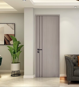 WPC Door Wood Plastic Composite Interior Waterproof SoundProof Bedroom Door Panel Eco-Friendly Hollow Core with Door <b>Frame</b> - Product Image 1
