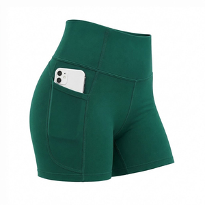 Shorts de sport taille haute personnalisables pour femmes, respirants, de compression, pour la course à pied - Product Image 2