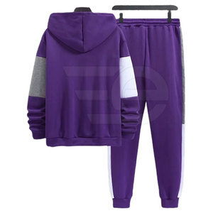Conjuntos Deportivos con Capucha para Hombre, Invierno, Casual, Transpirable, Secado Rápido, 100% Algodón, Ropa Deportiva, Gimnasio, Entrenamiento al Aire Libre, Rendimiento - Product Image 2