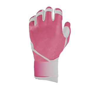 <b>Pink</b> White Full Finger Baseball Batting Gloves With Custom Logo Anti Slip Soft Material Pro Hitting Sports Mitts - Product Image 5