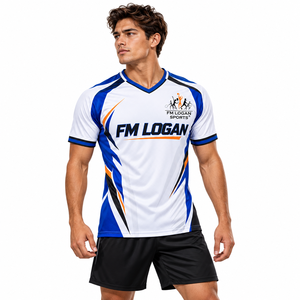 Camiseta de Fútbol al por Mayor, Camiseta de Equipo de Fútbol para Hombre, Nombre y Número del Jugador Personalizados, Ropa Deportiva Sublimada, Fabricante OEM ODM - Product Image 1