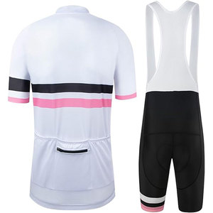 Nouvel ensemble de tenue cycliste homme design été VTT course demi-manches cyclisme extérieur 100% polyester avec fermeture éclair et salopette de cyclisme - Product Image 3