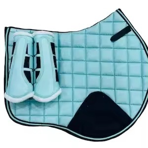 Juego de almohadillas para silla de montar estilo inglés de primera calidad, las más vendidas de 2026, incluye características de cepillado de piel a juego, polialgodón OEM - Product Image 2