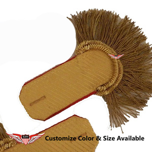 Epaulettes de Lujo con Flecos Dorados Estilo Napoleón de la Marca KEW, Personalizables, Bordados con Hilo de Oro de Alta Calidad - Product Image 2