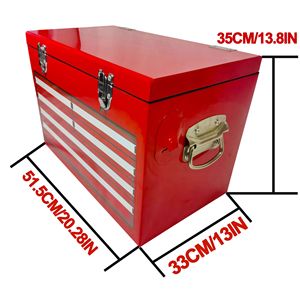 Serie Nostalgia 21 Qt. Frigo Portatile in Metallo Stile Cassetta degli Attrezzi Industriale Retrò 20L Rosso per Campeggio e Tailgating - Product Image 5