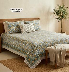 Juego de Sábanas de Algodón King Size con Diseño Único Hecho a Mano, 2 Fundas de Almohada Reversibles con Cierre, Ropa de Cama Elegante Disponible para la Venta - Product Image 5