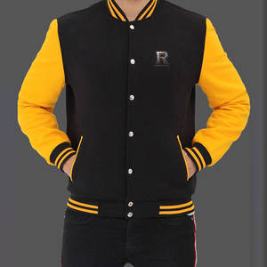 Veste Letterman pour homme, style simple et moderne, look épuré, style universitaire - Product Image 4