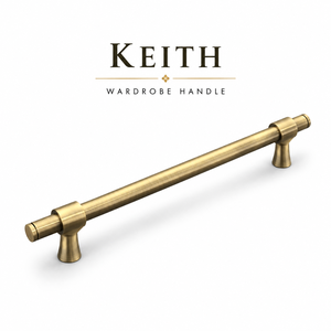 Wardrobe Handle KEITH With Matte Antique Finish Decorative Cabinet Hardware For Furniture <b>Doors</b> Drawers And Storage Units - Product Image 2