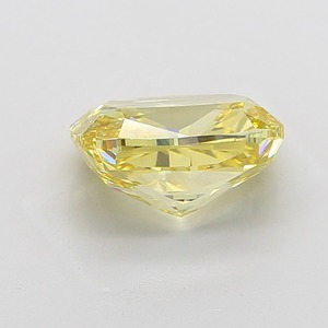 Diamant de laboratoire certifié IGI 7,02 carats Jaune vif fantaisie Clarté VVS2 Polissage EX Forme coussin Fournisseur B2B Pierre non montée - Product Image 2