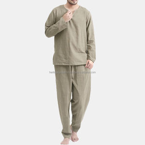Venta al por mayor de ropa de dormir de satén liso Tallas grandes Lounge Home Wear con bolsillos Pijamas de seda de dos piezas para hombre Ropa de dormir sexy para hombre - Product Image 3