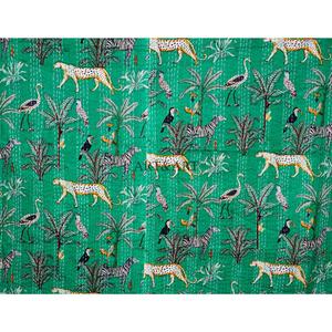 Couvre-lits Kantha tendance, modernes, vintage, ethniques, anciens, traditionnels, 100% coton, écologiques, faits à la main, imprimés, pour la maison, l'hôtel. - Product Image 2