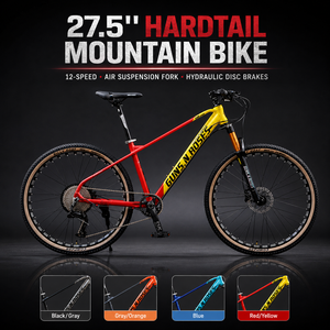 Vélo de montagne <span class=keywords><strong>VTT</strong></span> 27,5'' en gros avec cadre en aluminium, système de vitesses 12 rapports compatible et freins à disque hydrauliques - Product Image 1