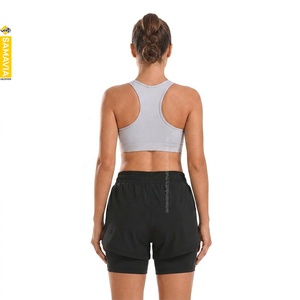 Shorts Deportivos Samavia para Mujer, Ajustados, Cintura Alta Elástica, Estampado de Leopardo, Secado Rápido, Ligeros, Transpirables, con Logotipo Personalizado - Product Image 2