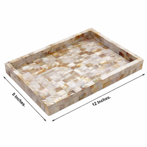 <b>Top</b> Selling Handmade MOP Inlay Serving Storage Trays <b>For</b> Weddings Ramadan Eid Festive Rectangular Serving Platters <b>For</b> Tabletop - Product Image 2